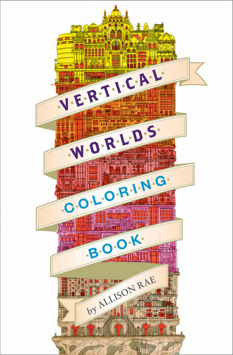 Vertical Worlds (Adult Coloring Book)