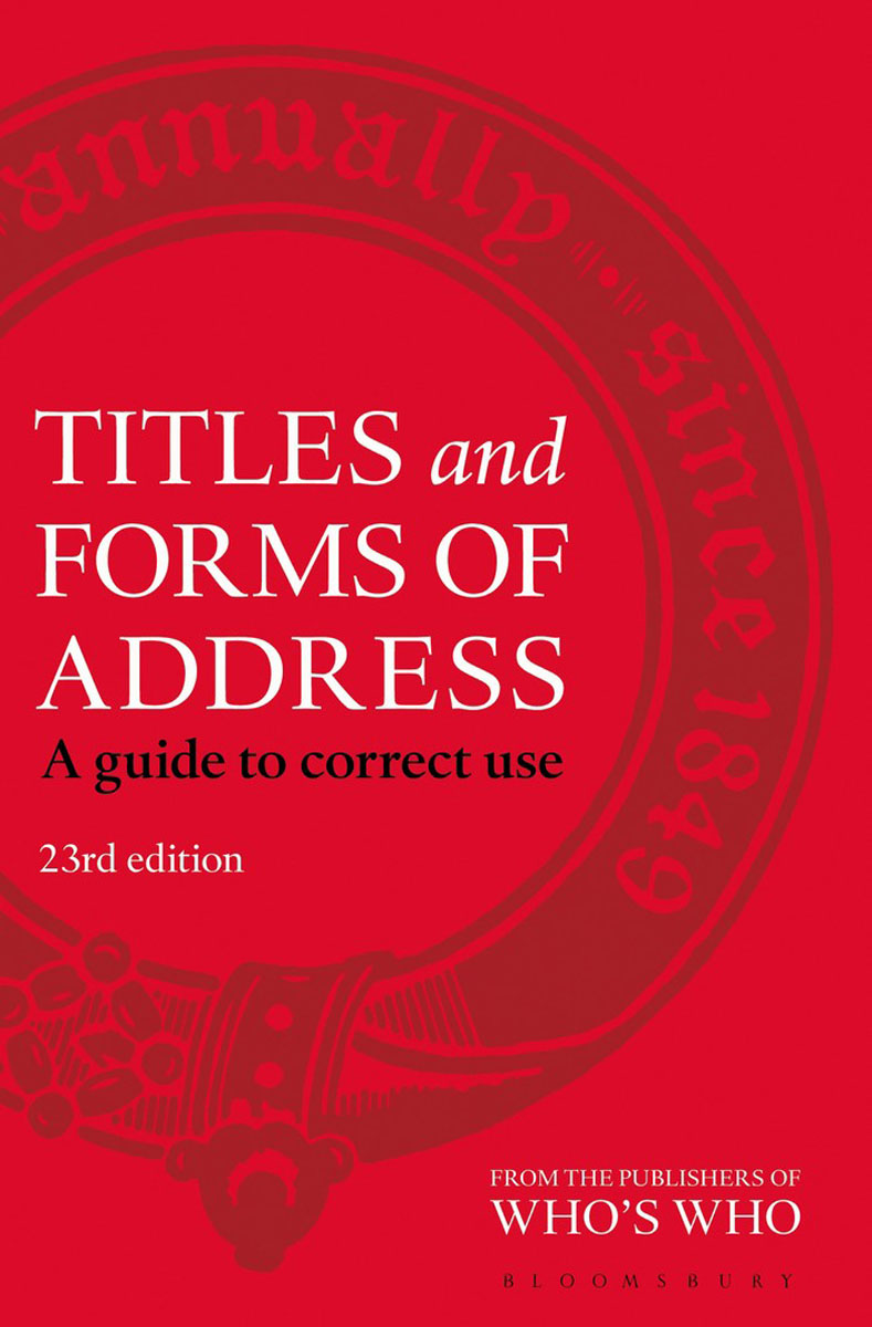 Titles and Forms of Address titles and forms of address