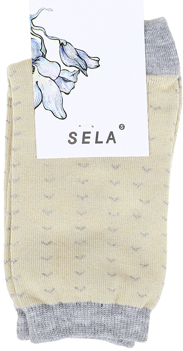 Носки женские Sela, цвет: молочный. SOb-154/053-7331. Размер 21/23SOb-154/053-7331 Носки женские Sela, цвет: молочный. SOb-154/053-7331. Размер 21/23SOb-154/053-7331Удобные женские носки Sela изготовлены из высококачественного приятного на ощупь материала. Благодаря содержанию мягкого хлопка в составе, кожа сможет дышать, а эластан позволяет носкам легко тянуться, что делает их комфортными в носке. Эластичная резинка плотно облегает ногу, не сдавливая ее, и обеспечивает комфорт и удобство. Уважаемые клиенты! Размер, доступный для заказа, является длиной стопы.