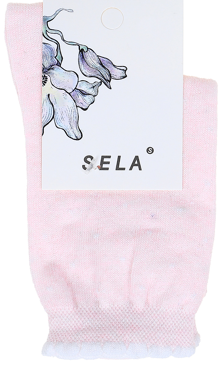 Носки женские Sela, цвет: розовый. SOb-154/055-7331. Размер 21/23SOb-154/055-7331 Носки женские Sela, цвет: розовый. SOb-154/055-7331. Размер 21/23SOb-154/055-7331Удобные женские носки Sela изготовлены из высококачественного приятного на ощупь материала в горошек. Благодаря содержанию мягкого хлопка в составе, кожа сможет дышать, а эластан позволяет носкам легко тянуться, что делает их комфортными в носке. Фигурная эластичная резинка с контрастной полоской по краю плотно облегает ногу, не сдавливая ее, и обеспечивает комфорт и удобство. Уважаемые клиенты! Размер, доступный для заказа, является длиной стопы.