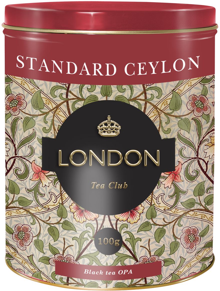 London Tea Club Standard Ceylon черный чай, 100 г4607051541306 London Tea Club Standard Ceylon черный чай, 100 г4607051541306Стандарт цейлонского чая хорошо известен своим качеством. Этот чай славится своим ароматом и насыщенным, крепким, терпким вкусом. Отлично сочетается с молоком или лимоном.