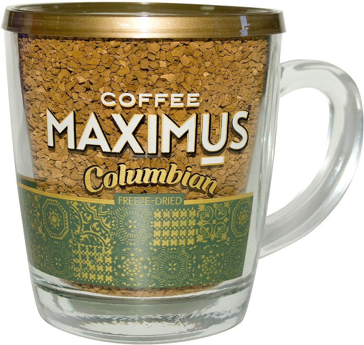 Maximus Columbian кофе растворимый в стеклянной кружке, 70 г4607051541696 Maximus Columbian кофе растворимый в стеклянной кружке, 70 г4607051541696Maximus Columbian - флагманский продукт. Он принес марке Maximus известность и доверие потребителей. Это качественный бренд, составленный из отборных сортов кофе.