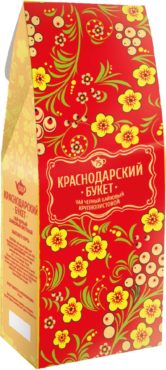 Краснодарский букет чай черный крупнолистовой, 75 г