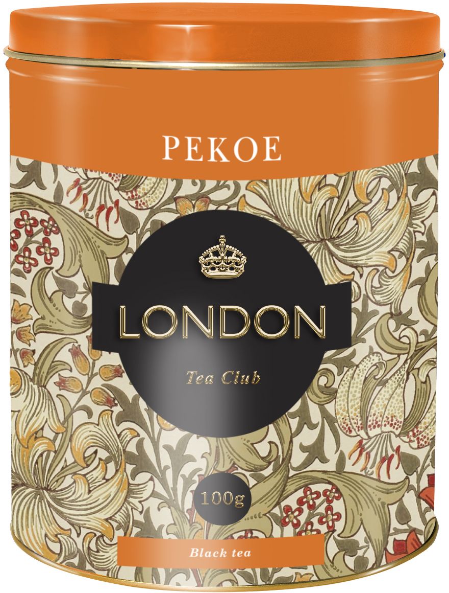 London Tea Club Pekoe черный чай, 100 г4607051543348 London Tea Club Pekoe черный чай, 100 г4607051543348Классический стандарт Pekoe при заваривании дает умеренной крепости настой с нежным ароматом.