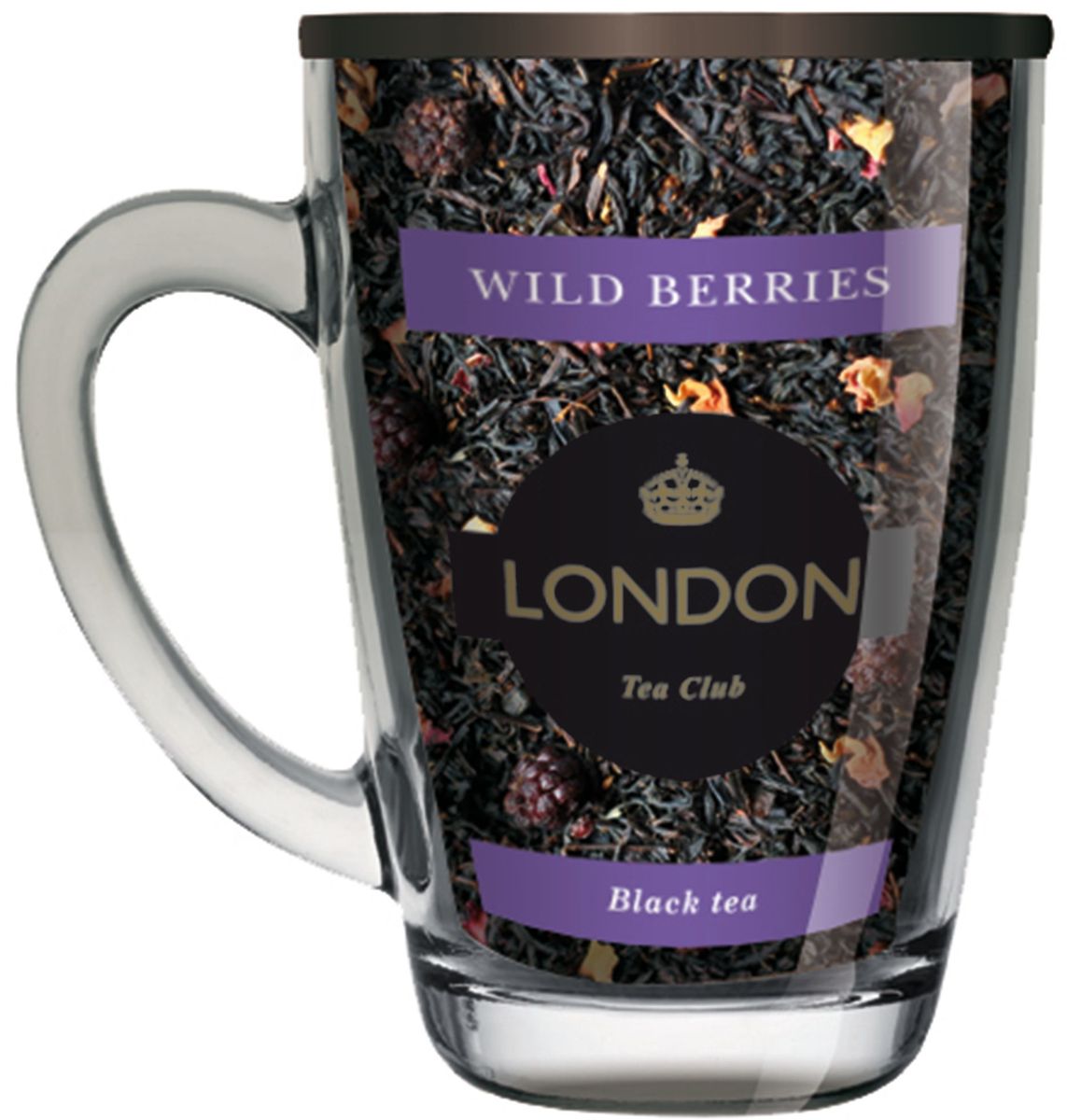 London Tea Club Лесные ягоды чай черный в стеклянной кружке, 70 г4607051543560 London Tea Club Лесные ягоды чай черный в стеклянной кружке, 70 г4607051543560Ароматная смесь черного чая и цельных лесных ягод, которые придают напитку особый ягодный вкус. Этот благоухающий чай создает приятное летнее настроение, прекрасно восстанавливает силы.
