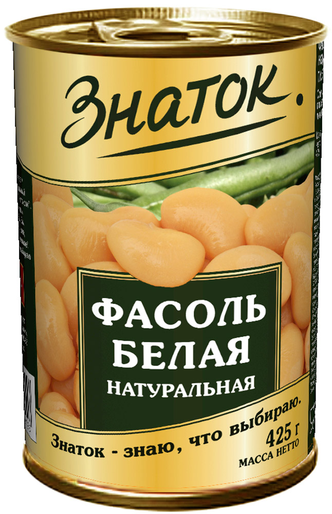 Знаток фасоль белая, 425 г00000040829 Знаток фасоль белая, 425 г00000040829Универсальный, натуральный продукт, содержащий множество витаминов. Для консервирования отбираются только лучшие сорта фасоли, которые имеют насыщенный цвет и обладают нежным сладковатым вкусом. Идеальный продукт для поста, русских супов и традиционных зимних салатов.
