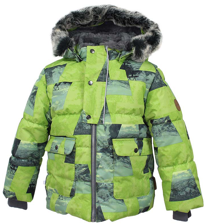 Куртка детская Huppa Oliver, цвет: лайм. 17900030-72447. Размер 12217900030-72447 Куртка детская Huppa Oliver, цвет: лайм. 17900030-72447. Размер 12217900030-72447Детская куртка Huppa изготовлена из водонепроницаемого полиэстера. Куртка застегивается на застежку-молнию и кнопки. Модель дополнена отстегивающимся капюшоном с мехом. У модели имеются два накладных кармана с клапанами на кнопках. Изделие дополнено светоотражающими элементами.