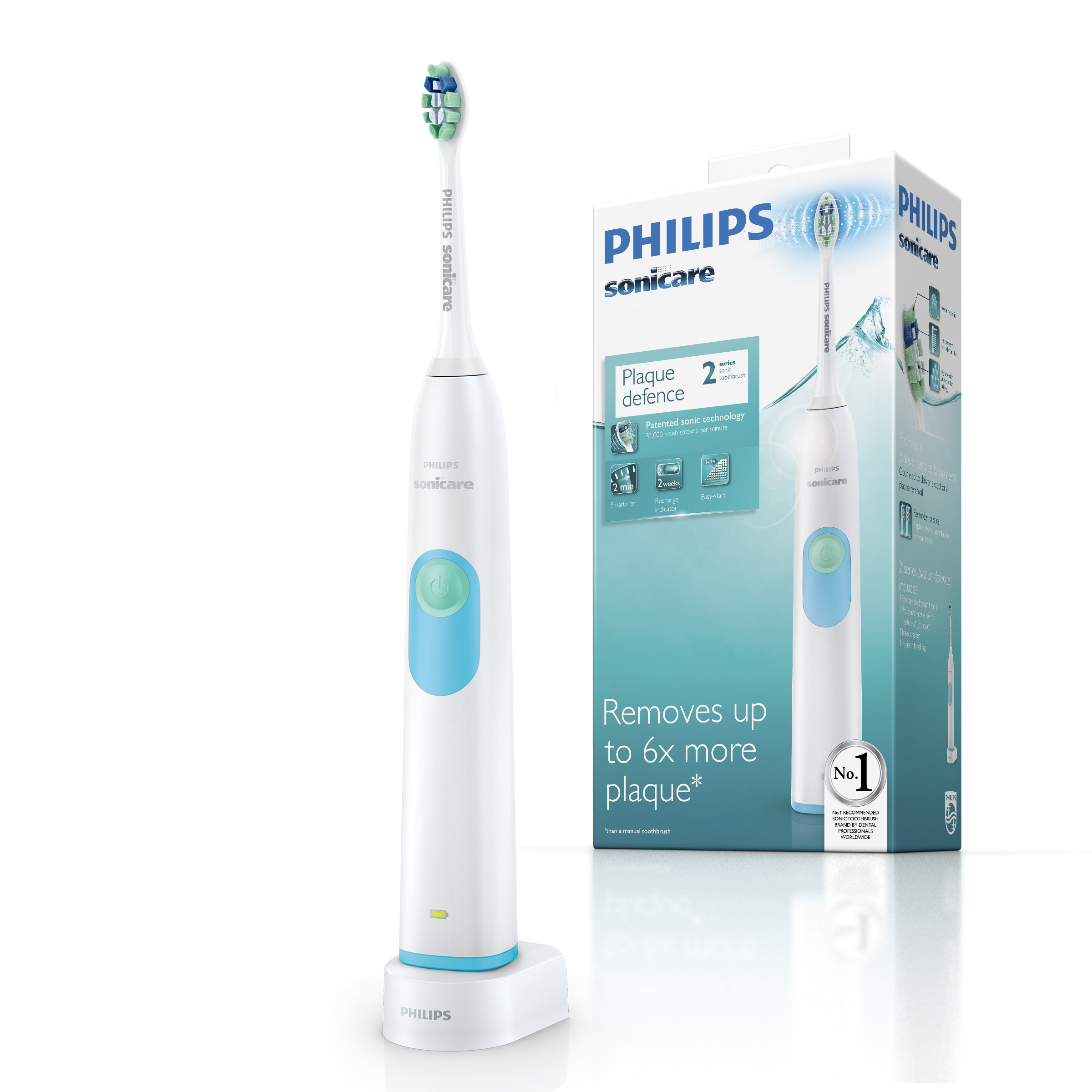Philips 2 Series Plaque Control HX6231/01 звуковая зубная щеткаHX6231/01 Philips 2 Series Plaque Control HX6231/01 звуковая зубная щеткаHX6231/01№1 бренд звуковых зубных щеток рекомендуемый стоматологами всего мира. На основании опроса более 4500 зубных врачей, Приоритиз Ресерч, 2012. Более 20лет клинических исследований SonicareИрригационный эффект технологии Sonicare способствует более качественному удалению зубного налета из труднодоступных участков полости рта и вдоль линии десен. Удаляет до 7 раз больше налета по сравнению с обычной зубной щеткой*. В комплекте 1 насадка ProResults Plaque Control (жесткость средняя). Аккуратные движения щетинок зубной щетки Philips HX6231/01 безопасны для пломб, а также для ортодонтических скоб, имплантатов и виниров, поэтому вы можете не беспокоиться о результатах чистки. Функция EasyStart постепенно увеличивает интенсивность чистки в течение первых 14 процедур, что помогает постепенно привыкнуть к Philips HX6231/01 после использования обычной зубной щетки. Таймер с 30-секундным интервалом сообщает об окончании чистки каждого квадранта полости рта. Каждые 30 секунд зубная щетка издает сигнал, подсказывающий, что следует перейти к следующему участку. *Milleman J; Defenbaugh J; Mwatha T; Souza S; Ward M; Jenkins W.,2014