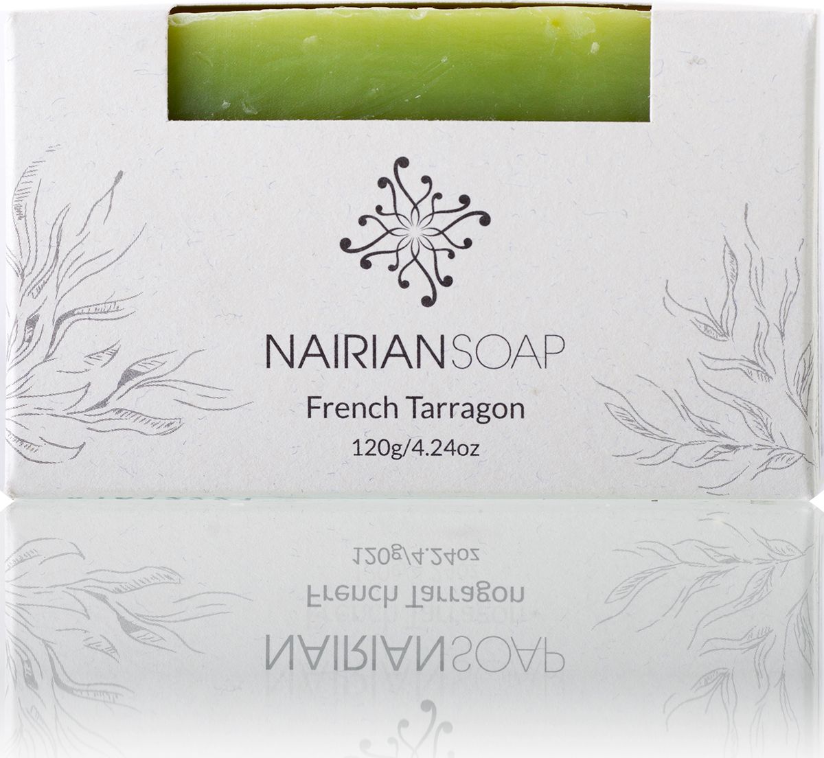 Nairian Мыло, французский тархун, 120 гBSSFT-01-0120 Nairian Мыло, французский тархун, 120 гBSSFT-01-0120Изящное сочетание самых смягчающих ингредиентов, какие только есть: масел виноградных и персиковых косточек плюс абрикосового и эфирное масло тархуна. Последнее ещё обладает антибактериальными, бодрящими, устраняющими запахи и подтягивающими кожу свойствами. Запах этого мыла немного мягче, чем у обычного тархунового мыла. Поэтому оно подходит для мытья всего тела, но не рекомендуется беременным и кормящим.
