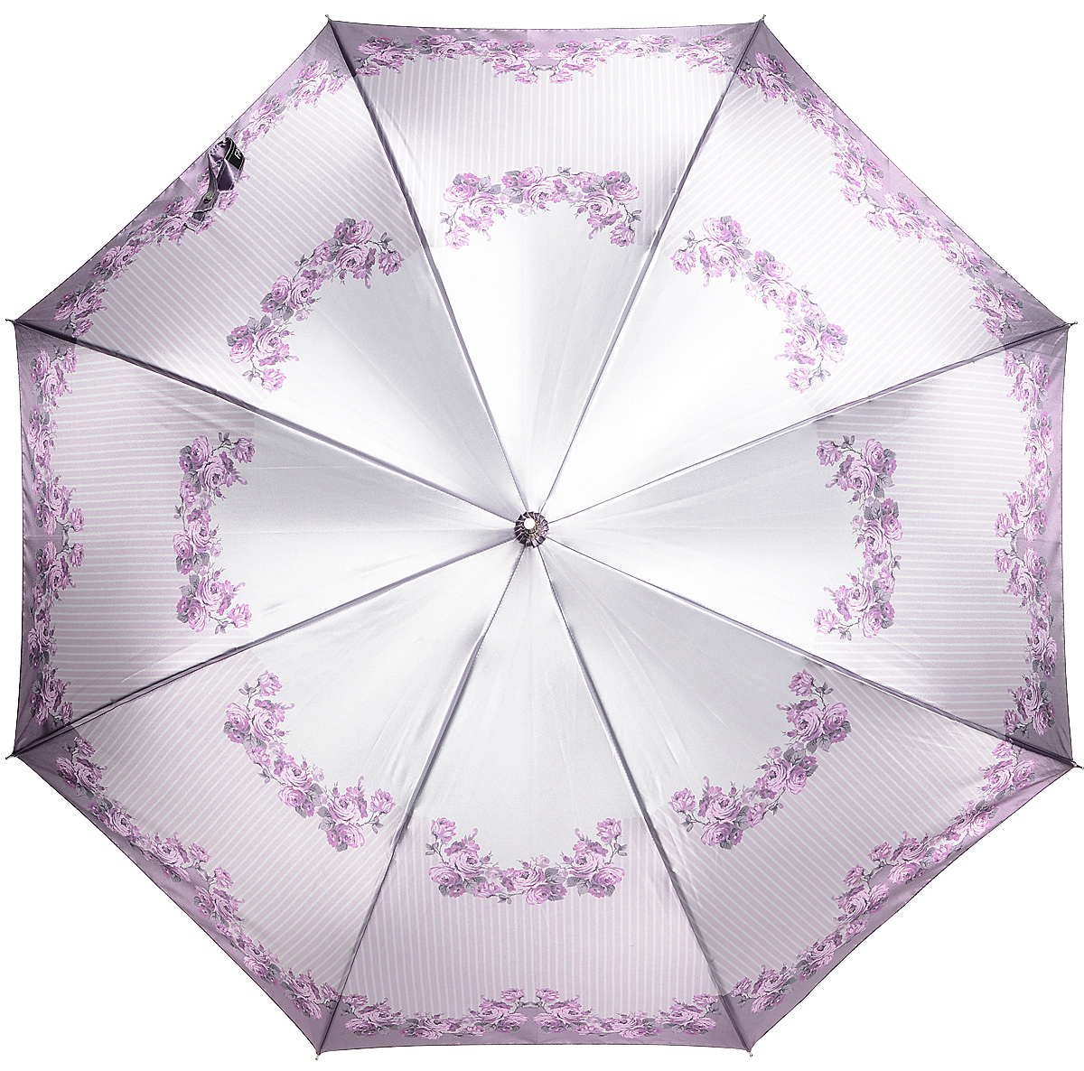 Зонт-трость женский Fabretti, полуавтомат, цвет: розовый. 1703