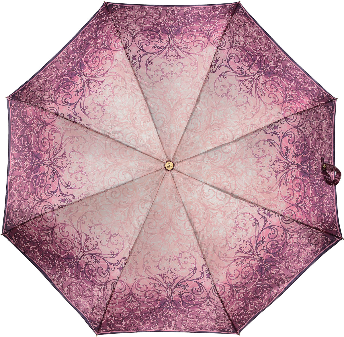Зонт женский Fabretti, автомат, 3 сложения, цвет: фуксия, бежевый. L-17103-4