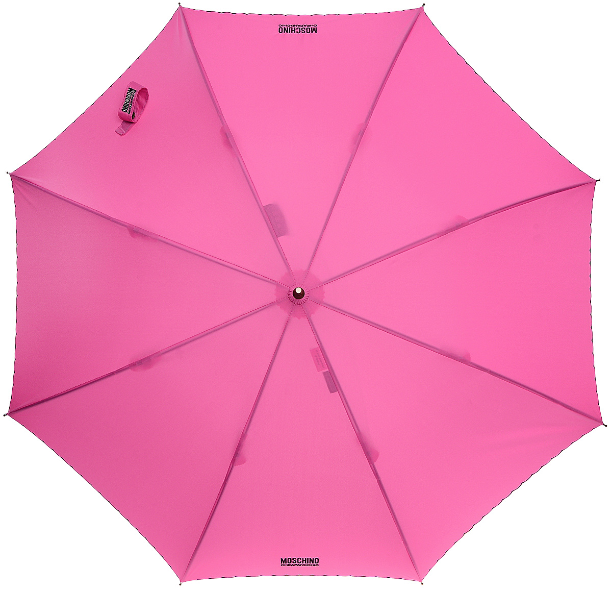 Зонт-трость женский Moschino, полуавтомат, цвет: розовый. M/709-61AUTOJ/Fuxia