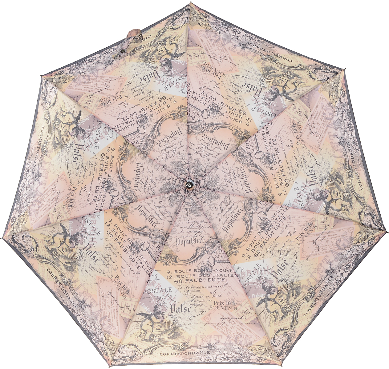 Зонт женский Fabretti, цвет: автомат, 3 сложения, мультиколор. P-17101-19