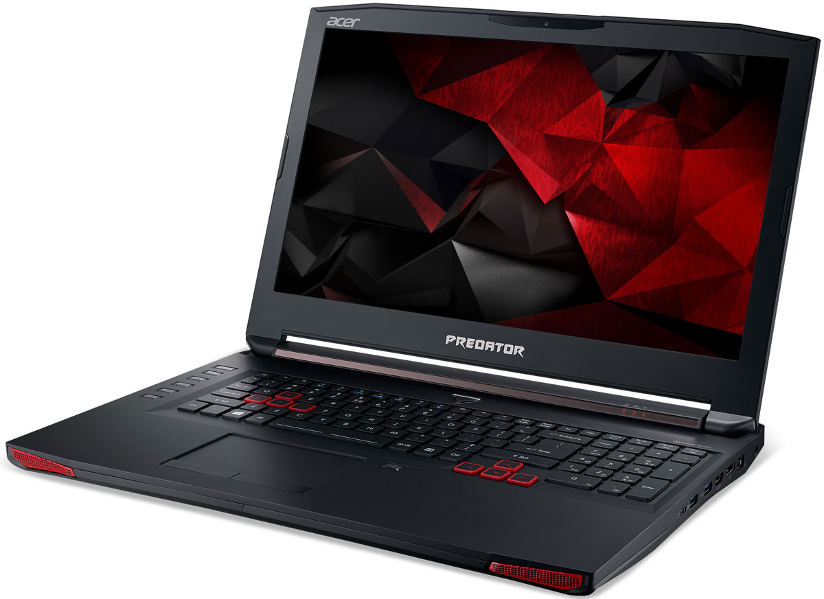 Acer Predator G5-793-56T8, BlackG5-793-56T8 Acer Predator G5-793-56T8, BlackG5-793-56T8Раскройте весь свой потенциал благодаря ноутбуку Acer Predator G5-793 с производительностью игрового настольного компьютера.Легко обжечься в пылу настоящей битвы. Сохраняйте хладнокровие благодаря усовершенствованной технологии охлаждения. Cooler Master поможет снизить температуру и повысить производительность. А решение Predator FrostCore пригодится вам во время жарких игровых баталий.Отсутствие задержек при подключении зачастую решает исход сетевых поединков. Управляйте подключением к интернету с помощью технологии Killer DoubleShot Pro.Благодаря программе PredatorSense в вашем распоряжении окажутся расширенные настройки для создания уникальной игровой атмосферы.Predator Dust Defender помогает содержать железо в чистоте и порядке. Изменение направления воздушного потока защитит от скопления пыли и гарантирует бесперебойную работу важных компонентов.PredatorSense предоставляет доступ к таким игровым функциям, как профили макросов клавиатуры, позволяющие переключаться между игровой конфигурацией и регулировать подсветку.Клавиатура Predator ProZone обеспечивает превосходную точность, четыре настраиваемые зоны подсветки и программируемые профили макросов, которыми можно поделиться со своей командой. Цифровая клавиатура и специальные кнопки для макросов обеспечивают необходимые возможности управления.Точные характеристики зависят от модели.Ноутбук сертифицирован EAC и имеет русифицированную клавиатуру и Руководство пользователя