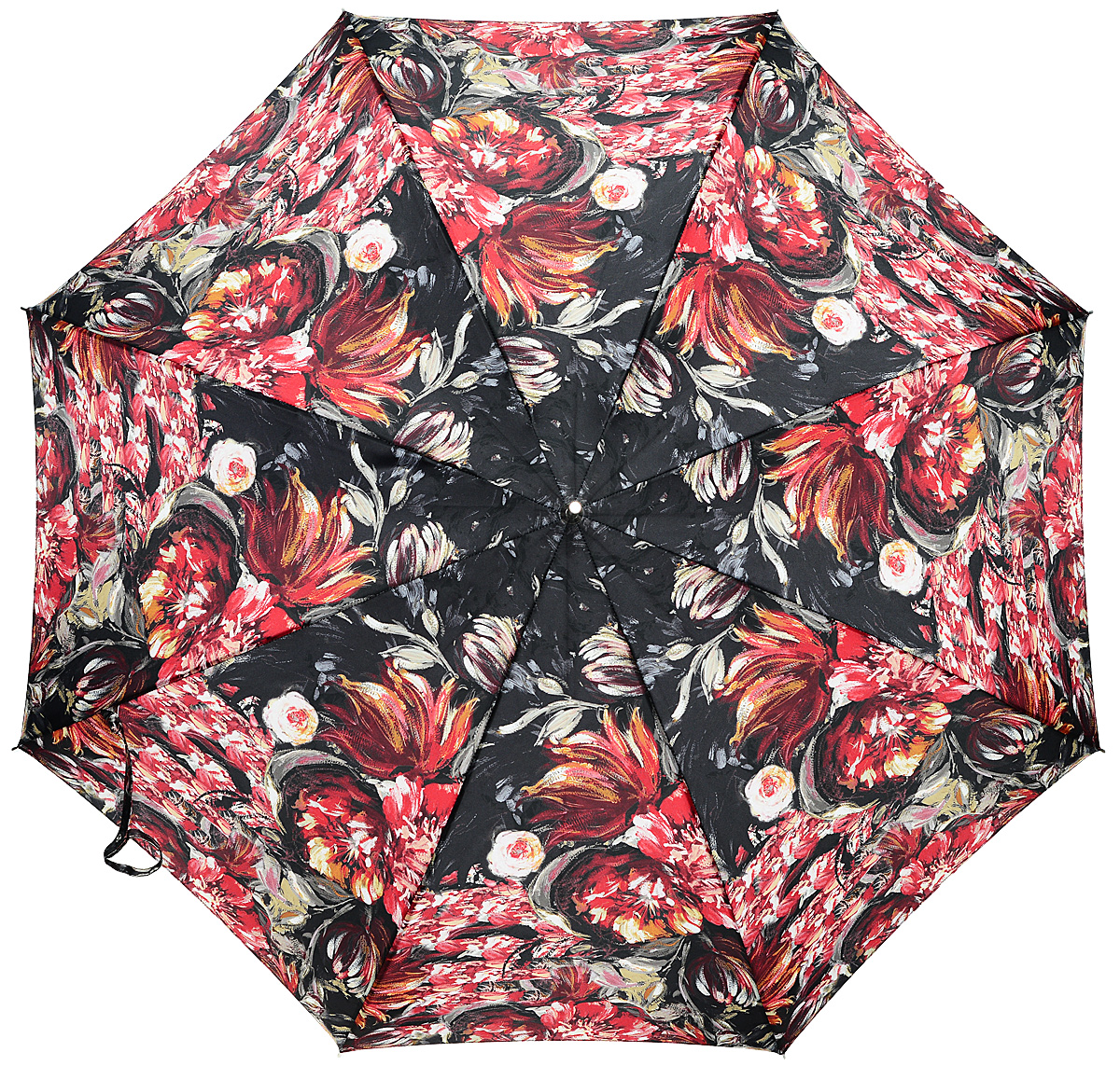 Зонт-трость женский Stilla, цвет: черный, красный, белый. 694/1 auto