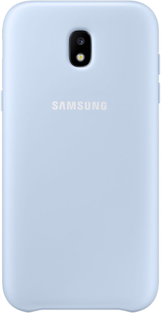 Samsung Dual Layer Cover чехол для Galaxy J3 (2017), BlueEF-PJ330CLEGRU Samsung Dual Layer Cover чехол для Galaxy J3 (2017), BlueEF-PJ330CLEGRUЧехол Samsung Dual Layer Cover изготовлен из эластичного полиуретана. Он защищает смартфон от воды, пыли и грязи, а также поглощает ударные нагрузки, предотвращая повреждение чувствительной электроники.Аксессуар слегка выступает над поверхностью дисплея, не допуская его соприкосновения с твёрдыми предметами. Благодаря этому экран всегда остаётся гладким и чистым, сохраняя отличную видимость изображения.Пользователь в любой момент может сделать снимок, подзарядить аккумулятор или совершить звонок. В поверхности чехла предусмотрены специальные вырезы для камеры, кнопок и других функциональных элементов.