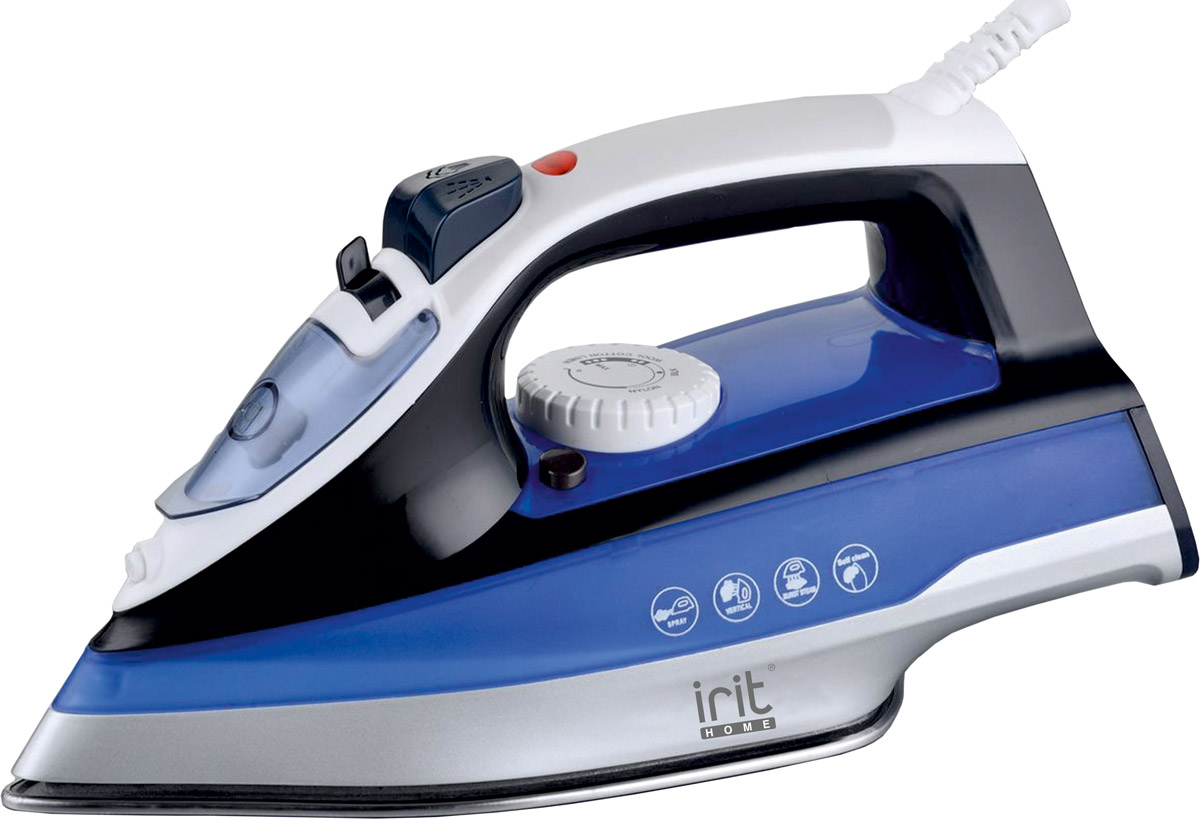 Irit IR-2227 утюгIR-2227 Irit IR-2227 утюгIR-2227Утюг Irit IR-2227 мощностью 2200 Вт имеет подошву с керамическим покрытием. Обладает функциями сухого глажения, спрея и пара, самоочистки. Шнур утюга свободно вращается на 360 градусов.Утюг оснащен регулируемым термостатом управления, световым индикатором и защитой от перегрева.
