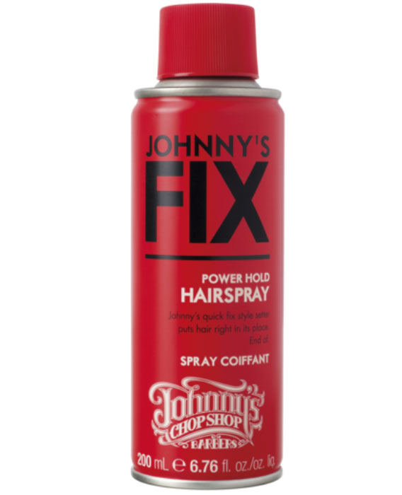 Johnnys Chop Shop Johnnys Fix Hairspray лак для волос, 200 мл124473 Johnnys Chop Shop Johnnys Fix Hairspray лак для волос, 200 мл124473Спрей мгновенного действия для жёсткой фиксации волос от Johnny’s указывает волосам их место. И точка! Приводит волосы в порядок, обеспечивая длительную фиксацию любой укладки. Не даёт волосам завиваться, обеспечивает влагоустойчивость. Подходит для всех типов волос. Содержит провитамин В5, который улучшает блеск и сияние волос, предотвращая их повреждение. Без парабенов.