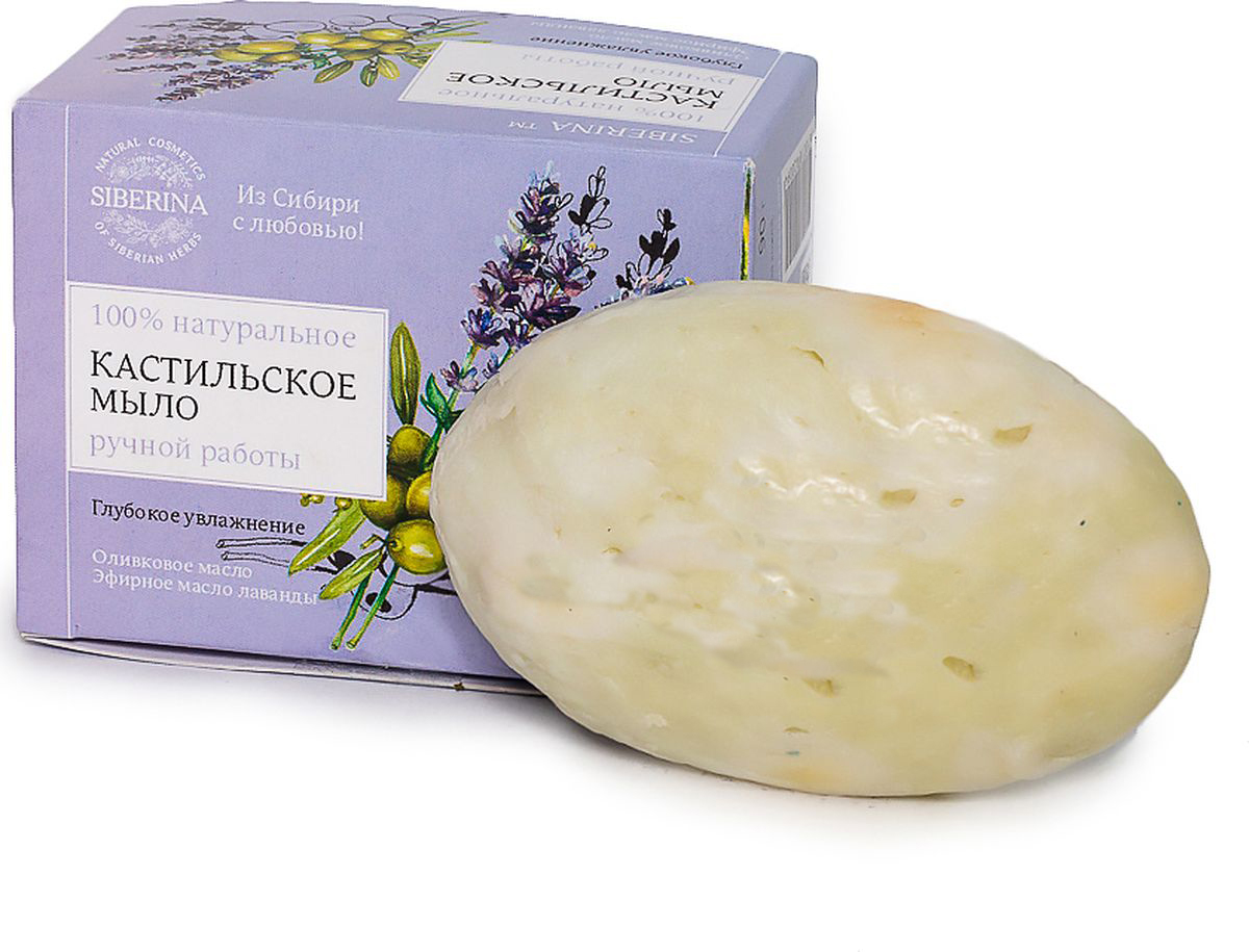 Siberina Натуральное мыло Кастильское, 90 гML(9)-SIB Siberina Натуральное мыло Кастильское, 90 гML(9)-SIBОчень глубоко увлажняет, ухаживает за кожей.