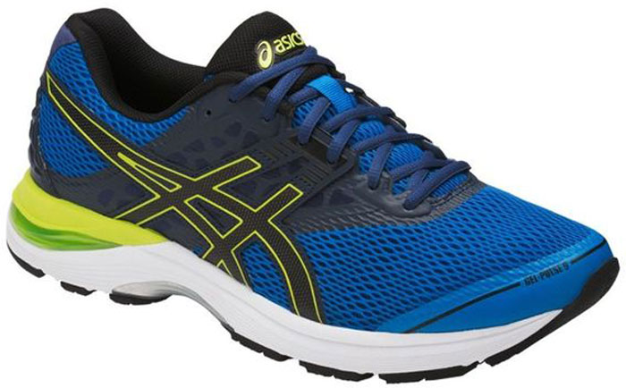 Кроссовки мужские Asics Gel-Pulse 9, цвет: голубой, черный. T7D3N-4390. Размер 9H (42)T7D3N-4390 Кроссовки мужские Asics Gel-Pulse 9, цвет: голубой, черный. T7D3N-4390. Размер 9H (42)T7D3N-4390Совершенно новые кроссовки GEL-Pulse 7 претерпели полную трансформацию в этом сезоне. Комфорт начинается со стельки, обеспечивающей мягкость при каждом шаге. Гелевая вставка в передней и задней частях обеспечивает уникальную прочность и амортизацию. Средняя часть подошвы с технологией SpEVA и Guidance line обеспечивают равномерность при ходьбе от начала и до конца.Модель выполнена из дышащего текстиля, что обеспечивает отличную вентиляцию. Классическая шнуровка надежно зафиксирует изделие на ноге. Эти мужские беговые кроссовки имеют амортизацию в задней и передней части подошвы и смягчают каждое приземление стопы. Вашей ноге легче и приятнее отталкиваться от земли благодаря средней подошве Super SpEVA с отличной отдачей, что позволяет бегать быстрее и эффективнее. Невероятный комфорт благодаря упругой средней подошве и видимой амортизационной прослойке GEL. Высокая эффективность бега благодаря гибким бороздкам, направляющим каждое движение ноги.