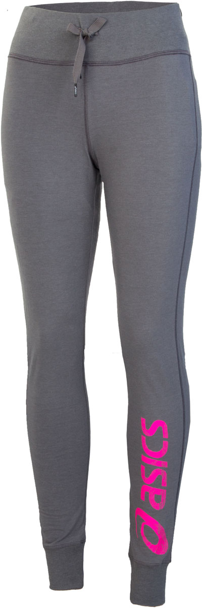 Брюки спортивные женские Asics Gym Pant, цвет: серый, розовый. 142921-0798. Размер XS (42)142921-0798 Брюки спортивные женские Asics Gym Pant, цвет: серый, розовый. 142921-0798. Размер XS (42)142921-0798Женские спортивные брюки Asics Gym Pant подарят вам особенный комфорт во время и после нагрузки. Модель изготовлена из хлопка с добавлением полиэстера. Стильные брюки не сковывают движений. Широкий эластичный пояс, дополненный шнурком-кулиской, отвечает за идеальную посадку. Низ брючин обработан эластичными манжетами. Такие брюки послужат отличным дополнением к вашему спортивному гардеробу, в них вы будете чувствовать себя комфортно и уютно.