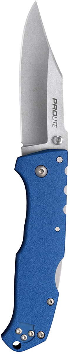 Нож складной Cold Steel Pro Lite, цвет: синий, длина клинка 3 1/2. CS/20NSCLUCS/20NSCLU Нож складной Cold Steel Pro Lite, цвет: синий, длина клинка 3 1/2. CS/20NSCLUCS/20NSCLUНож Cold Steel Pro-Lite - долгожданная новинка 2017 года - была разработана с одной четкой целью. Чтобы предложить пользователю складной нож с максимальной прочностью и долговечностью, которые покупатели марки Cold Steel ожидают от этого производителя, но по еще более доступной цене! В Pro-Lite, спроектированном знаменитым мастером-ножеделом Андреем Демко, клинок сатинирован и выполнен из нержавеющей стали 4116 и имеет очень острый режущий край, при этом невероятно легко будет многократно резать им в полевых условиях.
