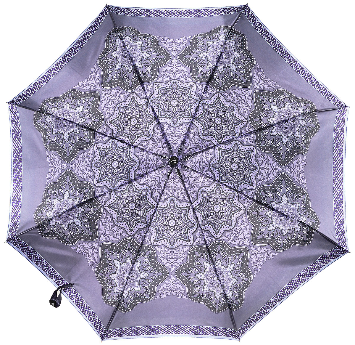 Зонт женский Fabretti, автомат, 3 сложения, цвет: фиолетовый. L-17108-12