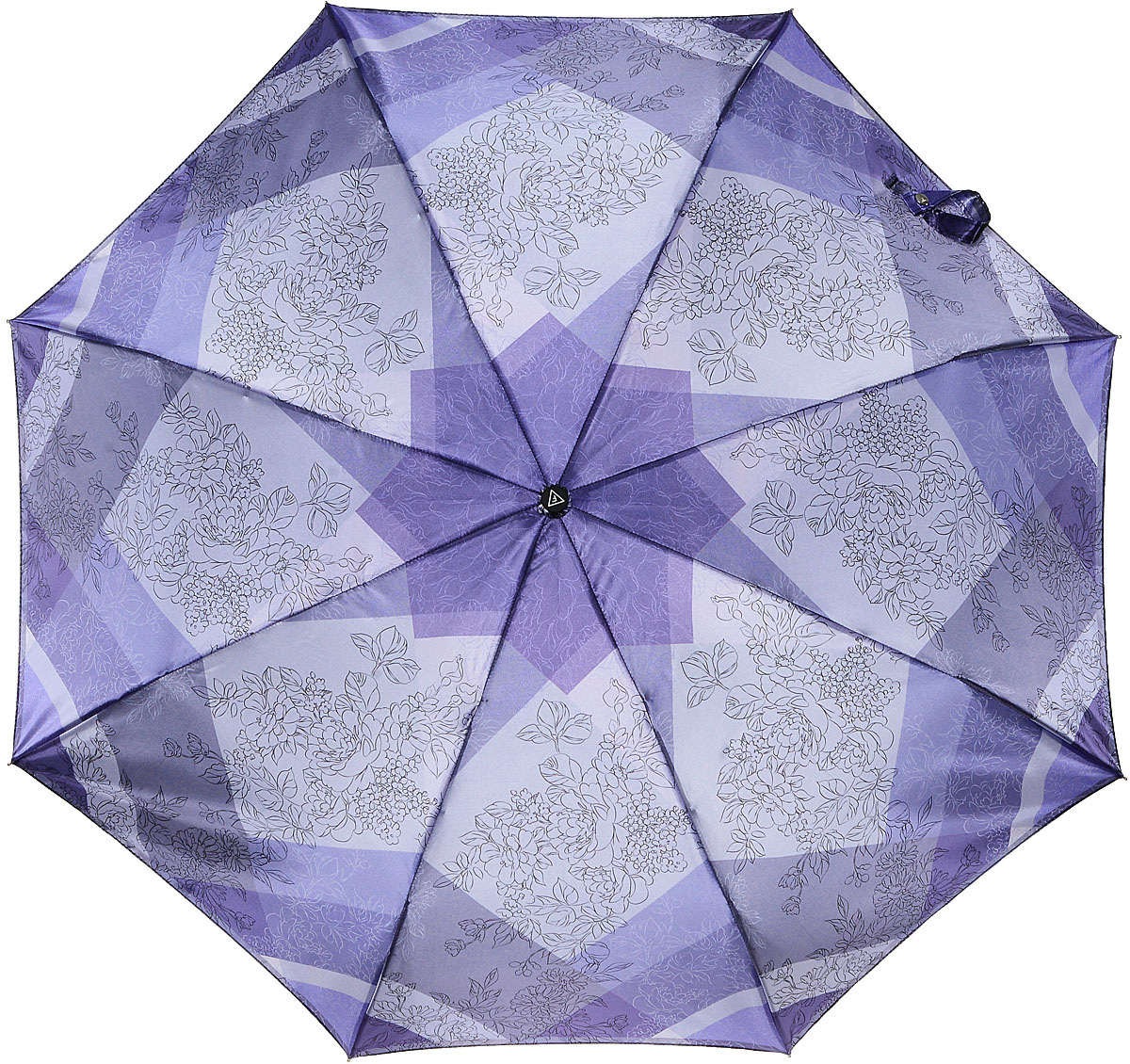Зонт женский Fabretti, автомат, 3 сложения, цвет: фиолетовый. L-17108-8