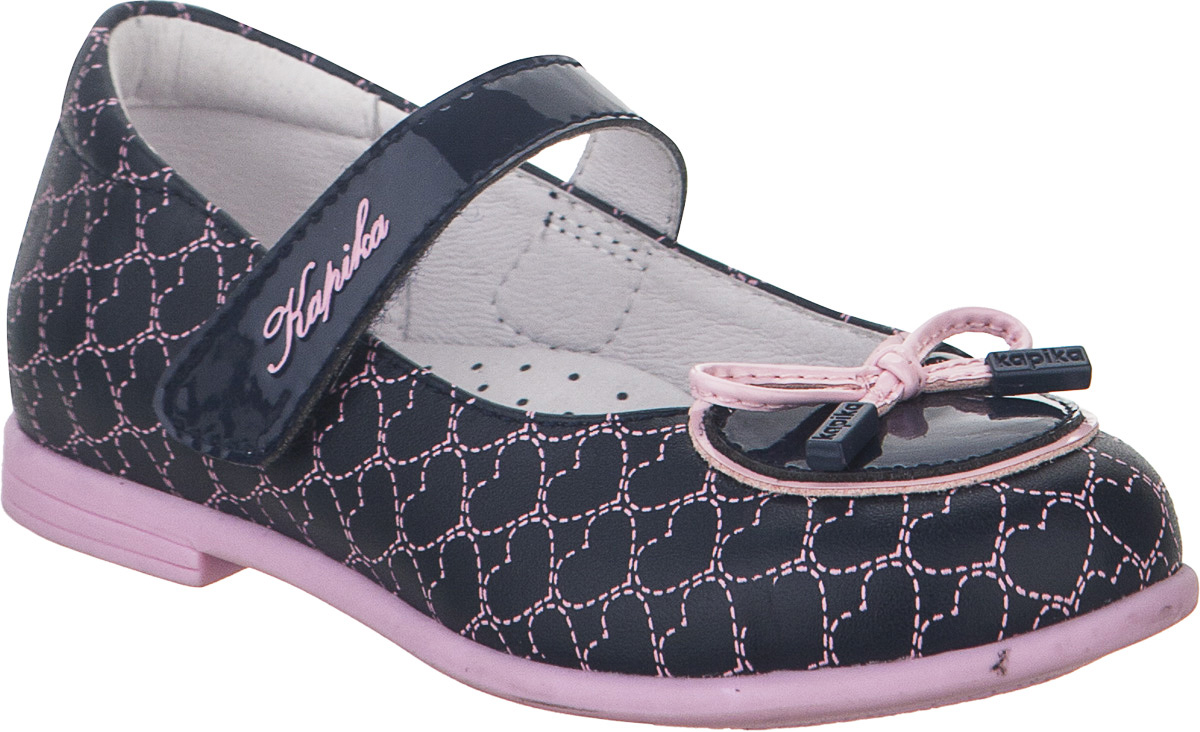 Туфли для девочки Kapika, цвет: синий, розовый. 22458к-1. Размер 26