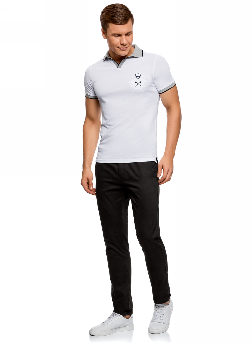 Брюки мужские oodji Basic, цвет: черный. 2B150026M/25735N/2900N. Размер 42 (50-182)2B150026M/25735N/2900N Брюки мужские oodji Basic, цвет: черный. 2B150026M/25735N/2900N. Размер 42 (50-182)2B150026M/25735N/2900NМужские брюки oodji изготовлены из натурального хлопка. Брюки застегиваются на молнию и пуговицу в ширинке. Зауженная к низу модель дополнена врезными карманами по бокам и сзади. В комплекте с брюками имеется удобный ремень с металлической пряжкой.