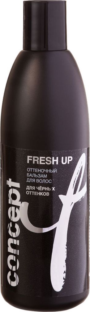 Сoncept Fresh Up Оттеночный бальзам для волос, Для черных оттенков, 300 мл11420 Сoncept Fresh Up Оттеночный бальзам для волос, Для черных оттенков, 300 мл11420Бальзам легко и быстро оживляет естественный цвет волос, обновляет косметический цвет, делая его более ярким и насыщенным. Входящее в состав касторовое масло интенсивно питает и увлажняет волосы, способствует восстановлению структуры волос и гидролипидного баланса кожи. Специальные кондиционирующие добавки придают волосам блеск и шелковистость.