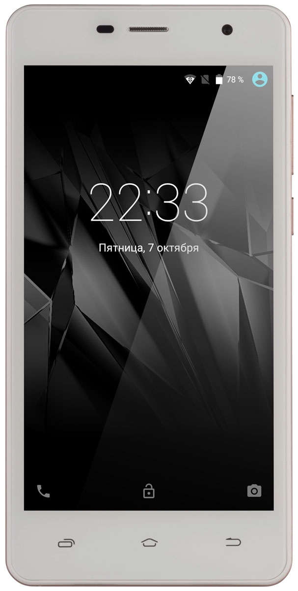 Micromax Сanvas Spark 2Pro Q351, Champagne WhiteT028360 Micromax Сanvas Spark 2Pro Q351, Champagne WhiteT028360Производительный смартфон Micromax Сanvas Spark 2Pro Q351 с 4-ядерным процессором, с долгоработающей батареей, 1 ГБ оперативной памяти и 8 ГБ памяти для хранения файлов. Также смартфон поддерживает карты памяти MicroSD объемом до 32 ГБ.Новая операционная система Android Marshmallow отлично впишется в ваш привычный мир, а потрясающе удобный интерфейс облегчит работу.Незачем идти в кинотеатр — Canvas Spark 2 Pro позволяет смотреть все ваши любимые фильмы на 5-дюймовом экране FWVGA.Будьте настоящим профессионалом: Canvas Spark 2 Pro, оснащенный четырехъядерным процессором с частотой 1,2 ГГц, позволит вам одновременно работать с множеством задач.Задняя камера Canvas Spark 2 Pro с разрешением 5 Мпикс позволит вам позировать и делать потрясающие фотографии.Храните все свои медиафайлы во внутренней памяти устройства емкостью 8 ГБ, и вам никогда не придется скучать! А если места недостаточно, поддерживаются карты памяти размером до 32 ГБ.Телефон сертифицирован EAC и имеет русифицированный интерфейс меню и Руководство пользователя.