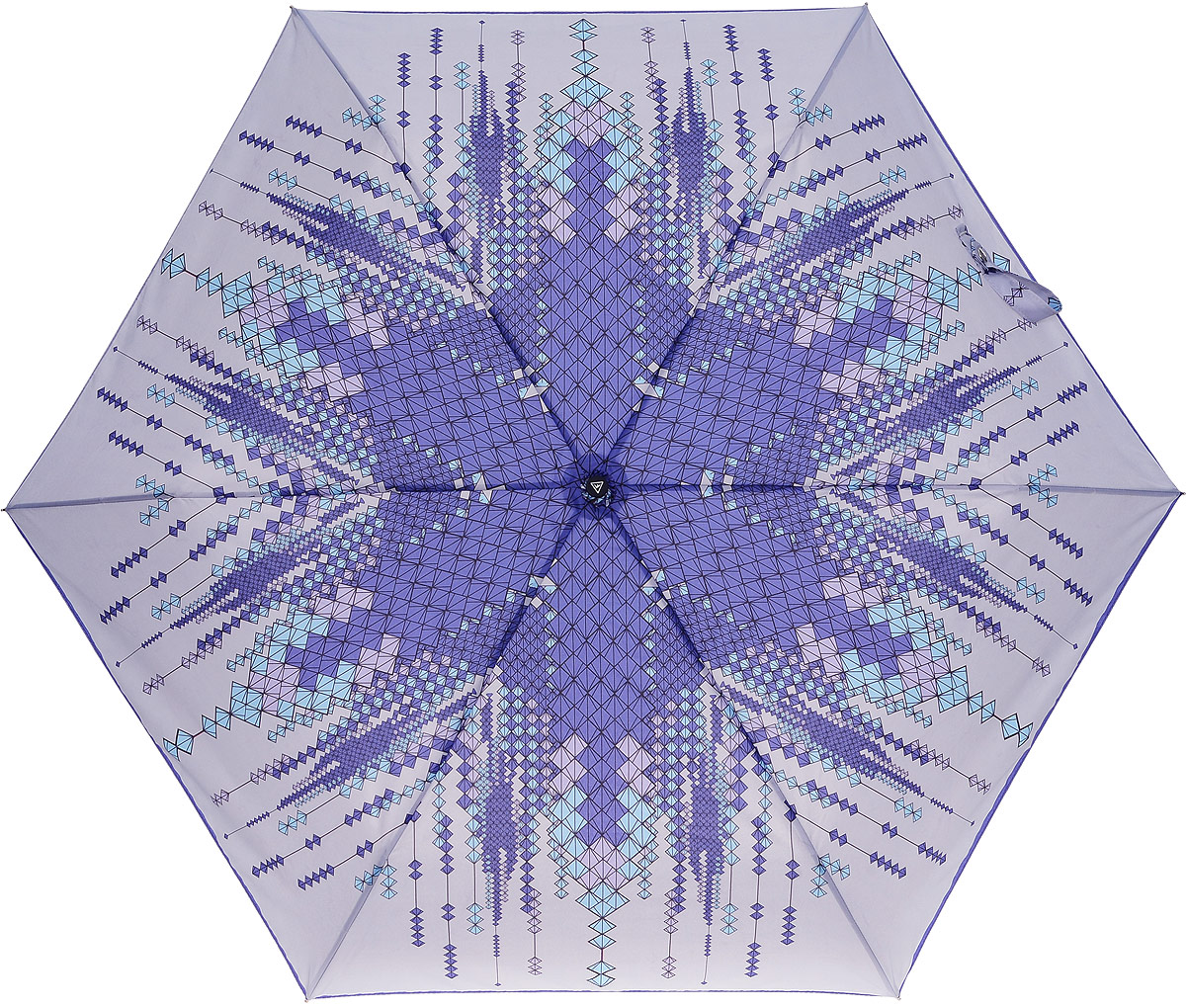 Зонт женский Fabretti, автомат, 3 сложения, цвет: фиолетовый, белый. MX-17100-9
