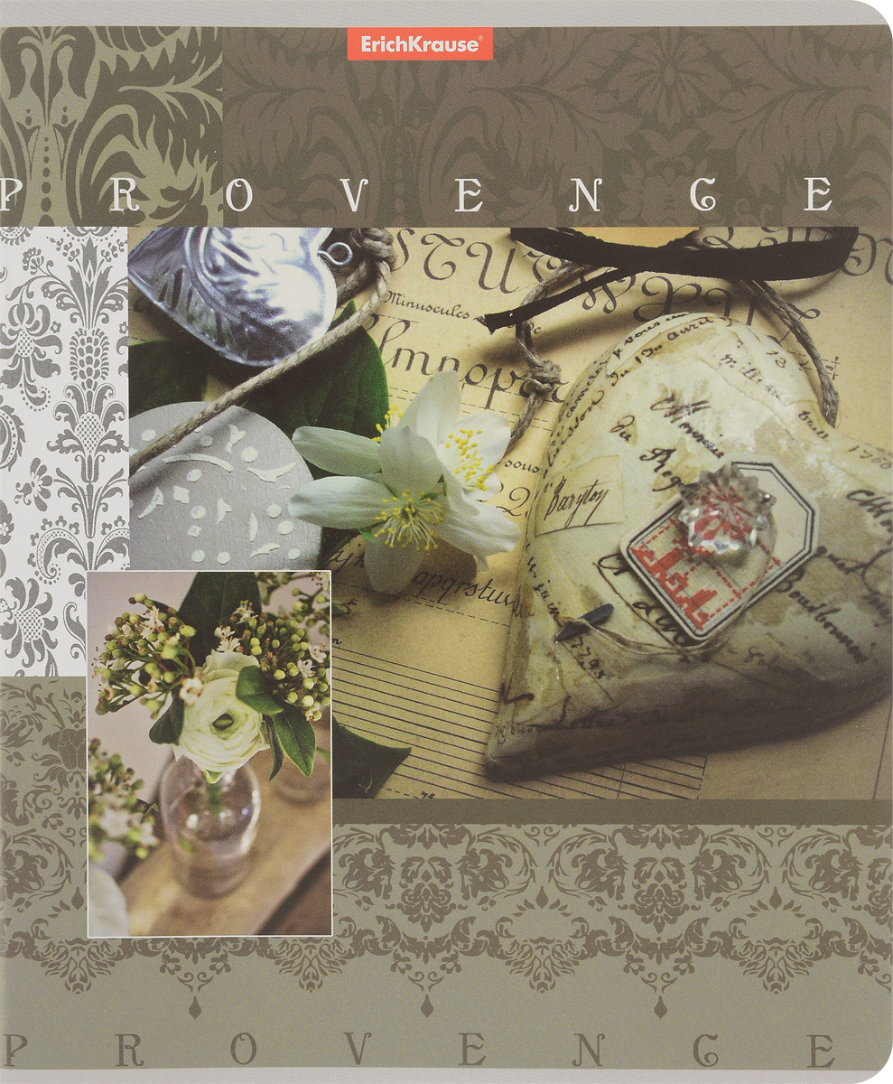 Erich Krause Тетрадь Provence 96 листов в клетку цвет хаки35489_сердце Erich Krause Тетрадь Provence 96 листов в клетку цвет хаки35489_сердцеТетрадь Erich Krause Provence подойдет как школьнику, так и студенту. Обложка тетради выполнена из картона и дополнена красочным изображением. Внутренний блок состоит из 96 листов белой бумаги. Стандартная линовка в голубую клетку дополнена красными полями. Листы тетради соединены металлическими скобами.