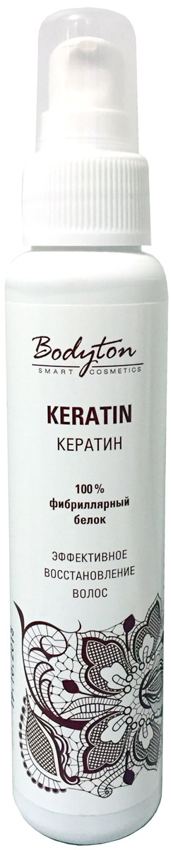 Bodyton Кератин сыворотка, 100 мл2719971 Bodyton Кератин сыворотка, 100 мл2719971Полезные свойства кератина: улучшает питание волосяных фолликулов устраняет сухость, ломкость волос и посеченность кончиков волос склеивает чешуйки кутикулы, способствует восстановлению волоса увеличивает кровообращение кожи головы усиливает эффект завивки или выпрямления. применение кератина перед окрашиванием способствует защите волос от вредного воздействия альдегида, аммиака и других химических реагентов под его воздействием волосы обретают блеск и эластичность ускоряет рост волос, предупреждает их выпадение защищает от влияния воды, ветра, солнечных лучей облегчает процесс укладки и расчесывания восстанавливает волосы после применения термических обработок применяется для ухода за ресницами и бровями укрепляет ногтевую пластину, предотвращает ломкость и расслаивание.Противопоказания. С осторожностью: период беременности или кормления грудью, повышенная чувствительность к компоненту, дети до 13 лет, длина волос менее 10 см, аллергические реакции.