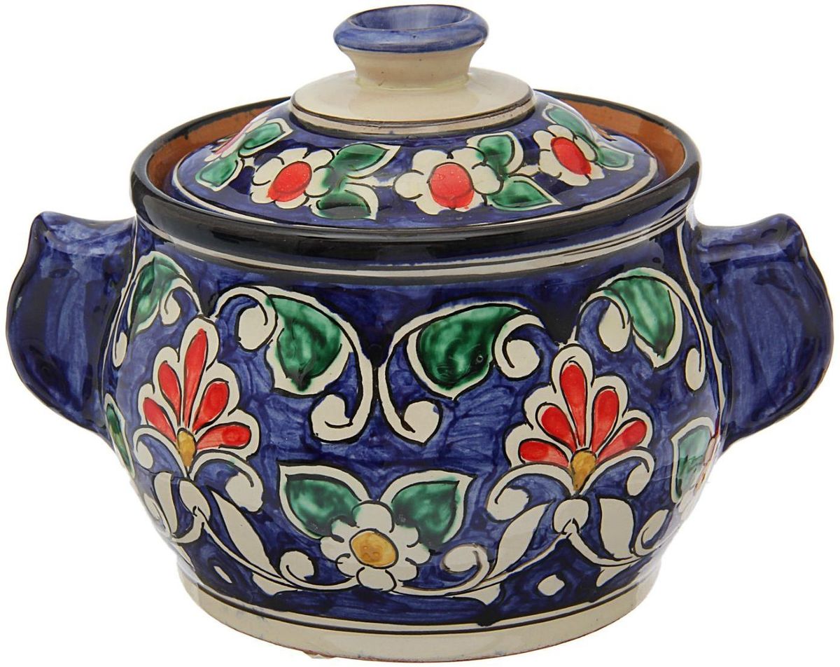 Сахарница Риштанская керамика, 500 мл1573792 Сахарница Риштанская керамика, 500 мл1573792Узбекская посуда известна всему миру уже более тысячи лет. Ей любовались царские особы, на ней подавали еду шейхам и знатным персонам. Формула глазури передаётся из поколения в поколение. По сей день качественные изделия продолжают восхищать своей идеальной формой.Данный предмет подойдёт для повседневной и праздничной сервировки. Дополните стол текстилем и салфетками в тон, чтобы получить элегантное убранство с яркими акцентами.
