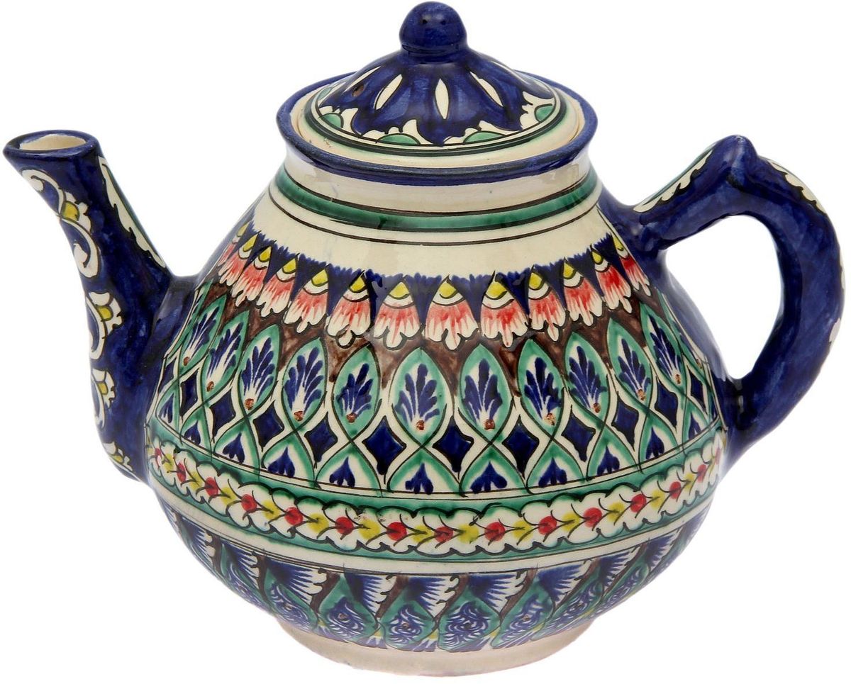 Чайник заварочный Риштанская керамика, 2 л. 21580092158009 Чайник заварочный Риштанская керамика, 2 л. 21580092158009Узбекская посуда известна всему миру уже более тысячи лет. Ей любовались царские особы, на ней подавали еду шейхам и знатным персонам. Формула глазури передаётся из поколения в поколение. По сей день качественные изделия продолжают восхищать своей идеальной формой.Данный предмет подойдёт для повседневной и праздничной сервировки. Дополните стол текстилем и салфетками в тон, чтобы получить элегантное убранство с яркими акцентами.