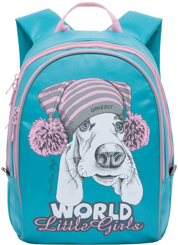 Grizzly Рюкзак цвет бирюзовый RS-764-1RS-764-1/3 Grizzly Рюкзак цвет бирюзовый RS-764-1RS-764-1/3Рюкзак Grizzly содержит два вместительных отделения, закрывающиеся на застежки-молнии с двумя бегунками. Ручка-петля предназначена для удобной переноски в руке или подвешивания на крючок. У рюкзака укрепленная спинка и мягкие регулируемые лямки. Светоотражающие элементы не оставят незамеченным вашего ребенка в темное время суток.Этот рюкзак можно использовать для повседневных прогулок, учебы, отдыха и спорта, а также как элемент вашего имиджа.