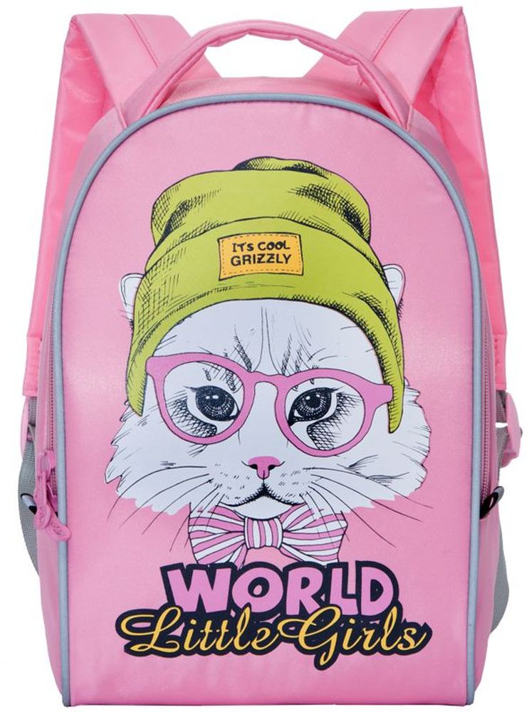 Grizzly Рюкзак дошкольный цвет розовый RS-764-5RS-764-5/4 Grizzly Рюкзак дошкольный цвет розовый RS-764-5RS-764-5/4Малый рюкзак Grizzly содержит одно вместительное отделение, закрывающееся на застежку-молнию. У рюкзака укрепленная спинка и мягкие регулируемые лямки. Светоотражающие элементы расположены с четырех сторон.Дошкольный рюкзак Grizzly порадует глаз и подарит отличное настроение вашему ребенку, который будет с удовольствием носить в нем свои вещи или любимые игрушки.
