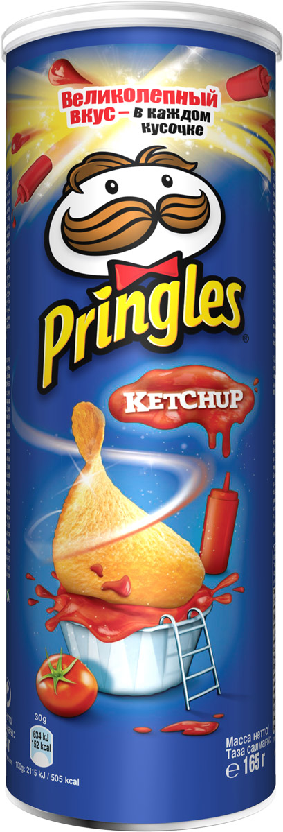 Pringles картофельные чипсы со вкусом кетчупа, 165 г7000493000 Pringles картофельные чипсы со вкусом кетчупа, 165 г7000493000Картофельные чипсы Pringles со вкусом кетчупа позволят насладиться вкусом ароматных томатов где бы вы ни находились.Уважаемые клиенты! Обращаем ваше внимание на то, что упаковка может иметь несколько видов дизайна. Поставка осуществляется в зависимости от наличия на складе.