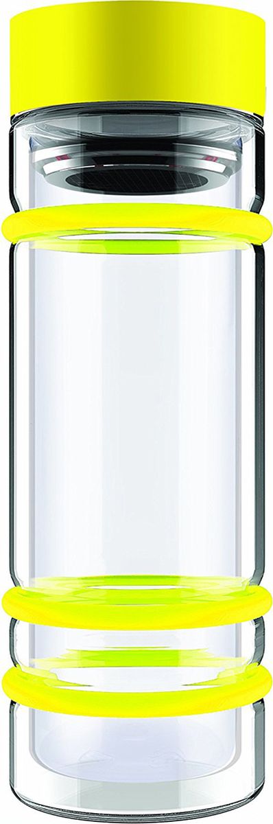 Бутылка Asobu Bumper bottle, цвет: желтый, 400 млDWG12 yellow Бутылка Asobu Bumper bottle, цвет: желтый, 400 млDWG12 yellowБутылка Asobu Bumper bottle с двойными стеклянными стенками, ситечком и яркими силиконовыми бамперами. Идеальна для заваривания самых вкусных чаев!Asobu никогда не использует бесполезных деталей. В Bumper bottle силиконовые кольца использованы не только ради придания яркого внешнего вида бутылке, они составляют важную функциональную составляющую - защиту бутылки при падении.Инструкция по применению:Снимите крышку бутылки.Засыпьте чай в ситечко.Наполните бутылку горячей водой.Подождите 2-3 минуты пока чай заварится.Материал: СтеклоВысота : 22,5 смДиаметр : 8,5 см
