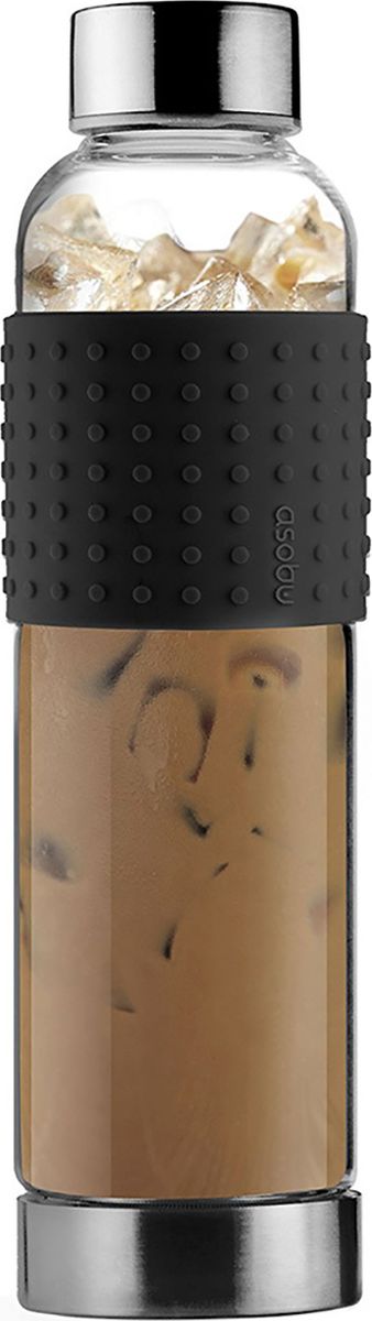 Бутылка Asobu Ice t 2 go, цвет: черный, 400 млIT2GO black Бутылка Asobu Ice t 2 go, цвет: черный, 400 млIT2GO blackБутылка Asobu Ice t 2 go меет ряд функциональных особенностей, например, откручивающееся дно. Дело в том, что ситечко для заварки распагается на дне бутылки, это сделано для лучшего заваривания напитка. А для удобного удерживания Ice t 2 go обернута рильефным силиконовым кольцом, которое выступает ярким пятном и отлично вписывается в общую концепцию Asobu. Засыпьте ваш любимый чай в ситечко для заварки, залейте горячей водой, добавьте несколько кубиков льда и вы получите идеальный холодный чай в дорогу. Особенности:Можно мыть в посудомоечной машине.BPA FREE (материал, из которого изготовлено изделие, не содержит Бисфенол А).Термостойкое стекло.Силиконовая накладка.Емкость 400 мл.