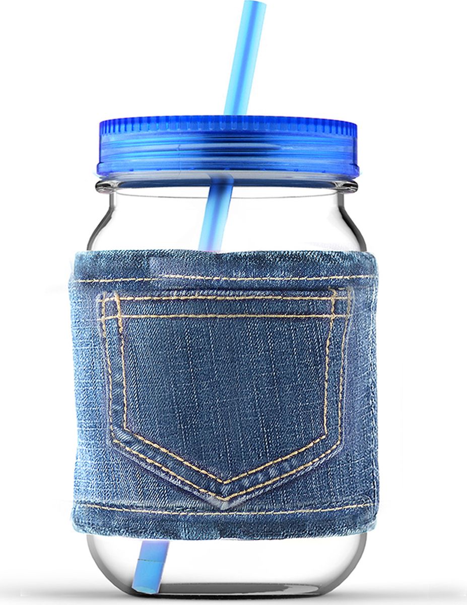 Кружка Asobu Jeans jar, цвет: голубой, 750 млMJ05 blue Кружка Asobu Jeans jar, цвет: голубой, 750 млMJ05 blueКружка Asobu Jeans jar для молодых и стильных! Кружки от Asobu ярких и сочных цветов для Ваших самых любимых напитков. Эту кружку многое выделяет среди остальных. Во-первых, ее форма, согласитесь, кружка в виде банки, это оригинально! Во-вторых, ее цвет, который не может не обратить на себя внимания - яркий и сочный, отлично подойдет для любого сезона. В-третьих, необычный джинсовый чехол, который позволит пить Вам даже горячие напитки, не обжигая рук, а также сохранит напиток горячим дольше. Особенности: Съемный джинсовый чехол.Соломинка в комплекте.Крышка в комплекте.750 мл.
