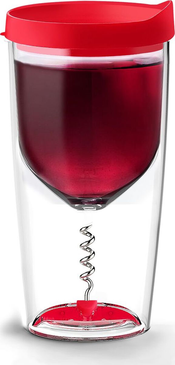 Стакан Asobu Vino opener, цвет: красный, 350 млVOC1 red Стакан Asobu Vino opener, цвет: красный, 350 млVOC1 redAsobu – бренд посуды для питья, выделяющийся творческим, оригинальным дизайном и инновационными решениями.Asobu разработан Ad-N-Art в Канаде и в переводе с японского означает «весело и с удовольствием». И действительно, только взгляните на каталог представленных коллекций и вы поймете, что Asobu - посуда, которая вдохновляет!Кроме яркого и позитивного дизайна, Asobu отличается и качеством материалов из которых изготовлена продукция – это всегда чрезвычайно ударопрочный пластик и 100% BPA Free.Хотите показать своим друзьям, как выглядит настоящий бокал для вечеринок? Стакан Asobu Vino opener ошеломляет своей функциональностьюОтдыхаете Вы на пляже или пикнике, а может вечеринка у вас дома - Vino opener идеален для любого случая. Все потому, что это универсальный стакан-бокал с двойными акриловыми стенками, штопором и плотной силиконовой крышкой.Высота: 17,4 смДиаметр: 9,4 см