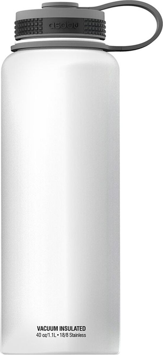 Термобутылка Asobu The Mighty Flask, цвет: белый, 1,1 лTMF1 white Термобутылка Asobu The Mighty Flask, цвет: белый, 1,1 лTMF1 whiteThe Mighty Flask от Asobu - легкая и безопасная термобутылка в элегантном дизайне. Возьмите с собой на прогулку или даже на вечеринку удобную фляжку со своим любимым напитком. Особенности:Для многоразового использования и BPA FREE (материал, из которого изготовлено изделие, не содержит Бисфенол А). Пожизненная гарантияМатовая защитная отделка. Напиток остается горячим до 12 часов. Напиток остается холодным до 24 часов. Удобное для питья широкое горло. Идеален для кофе, чая, спортивных напитков, пива. Двойные стенки с вакуумной изоляцией. Подлежит вторичной переработке. Объем 1,1 л.Высота: 27 смДиаметр:9 см