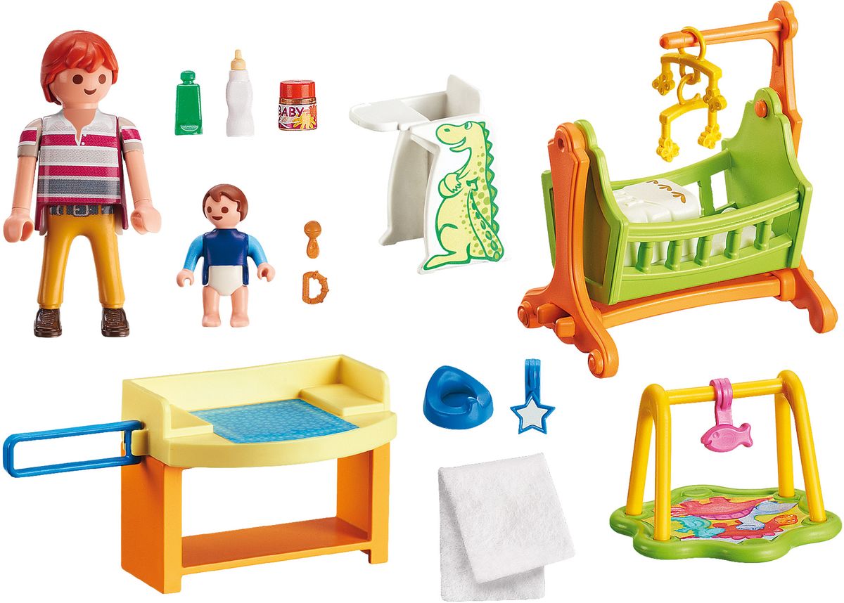 Playmobil Игровой набор Кукольный дом Детская комната с люлькой конструкторы playmobil кукольный дом романтическая ванная комната