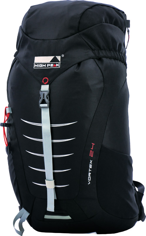 Рюкзак туристический High Peak Vortex, цвет: черный, 24 л30163 Рюкзак туристический High Peak Vortex, цвет: черный, 24 л30163Компактный легкий спортивный рюкзак для походов одного дня с продуманной конструкцией. Верхняя загрузка, система подвески Airtex обеспечивает вентиляцию спины и комфорт при ношении. Высококачественные материалы.Преимущества и особенности: Эластичные боковые карманы для бутылок воды Карман в крышке рюкзака Система подвески Airtex Мягкие уплотненные плечевые лямки анатомической формы Съемная грудная стяжка Поясной ремень Держатели для трекинговых палок Светоотражающее крепление для мигающего маячка Отделение для питьевой системы Дождевой чехол
