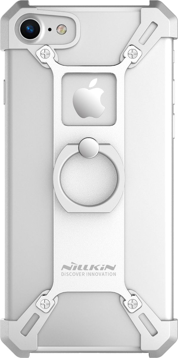 Nillkin Barde Metal Case чехол для Apple iPhone 7/8, Silver2000000124803 Nillkin Barde Metal Case чехол для Apple iPhone 7/8, Silver2000000124803Чехол Nillkin Barde Metal Case надежно защитит смартфон Apple iPhone 7/8 от внешних воздействий, грязи, пыли, брызг. Он также поможет при ударах и падениях, не позволив образоваться на корпусе царапинам и потертостям. Чехол обеспечивает свободный доступ ко всем функциональным кнопкам смартфона и камере.