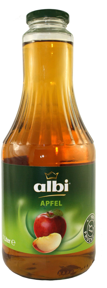 ALBI сок яблочный 100%, 1 л4003240302008 ALBI сок яблочный 100%, 1 л4003240302008Компания Albi - известный производитель соков из Германии, крупнейшая семейная фирма, на родине входящая в тройку лидеров продаж. Основой успеха фирмы Albi стали высокое качество сырья и технология изготовления со сбережением полезных свойств плодов. Изготавливается продукция Albi из местного сырья нового урожая. Благодаря усовершенствованной системе контроля, отбираются только спелые и здоровые фрукты и овощи. Плоды поступают на переработку напрямую из сада, поэтому продукция Albi сохраняет все витамины и минералы отборных плодов. Благодаря использованию современной технологии продукция Albi не содержит сахара, консервантов и красителей, что подтвердит любое лабораторное независимое исследование. Оригинальные и классические фруктовые, овощные соки, нектары и фруктовые напитки представляют широкий ассортимент продукции Albi.