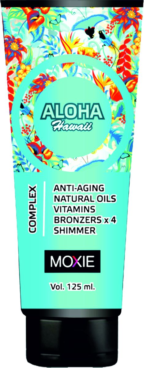 MOXIE Косметика для загара Aloha Hawaii, 125 мл77 MOXIE Косметика для загара Aloha Hawaii, 125 мл77Для тела, с комплексом 4 кратных бронзаторов, ДГА, увлажняющее средство, с ускорителями и усилителями.Богатый активными ингредиентами препарат с ускорителем загара и бронзатором, обеспечивает быстрое получение идеально натурального загара. Микрочастички золота, удивительным образом дополнительно укрепляют цвет кожи. Комплекс масел интенсивно увлажняет и обеспечивает уход за кожей. Подходит для всех типов кожи.